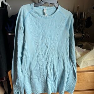 lululemon athletica Light Blue Long Sleeve Top